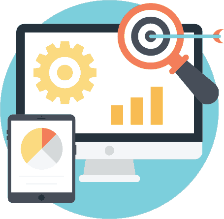 desktop and ipad showing charts with higher aim